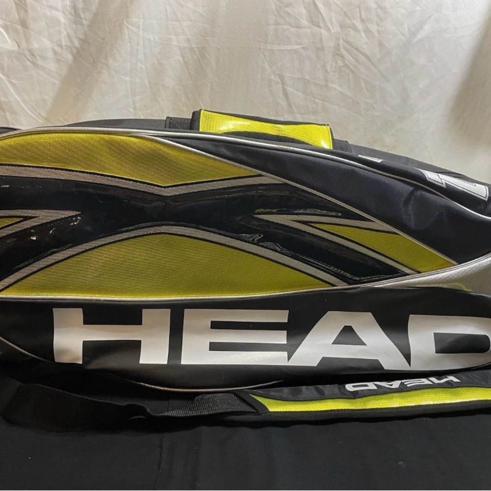 HEAD Extreme Tennis SuperCombi Thermal Bag Yellow Black White With Shoe Bag